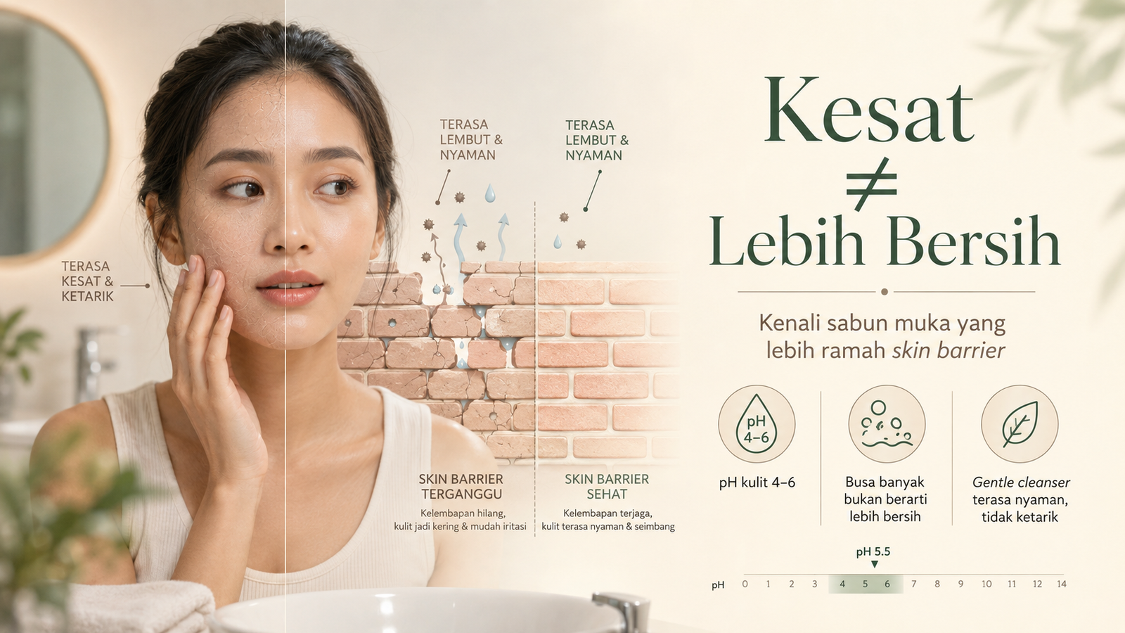Sabun kesat itu bersih?