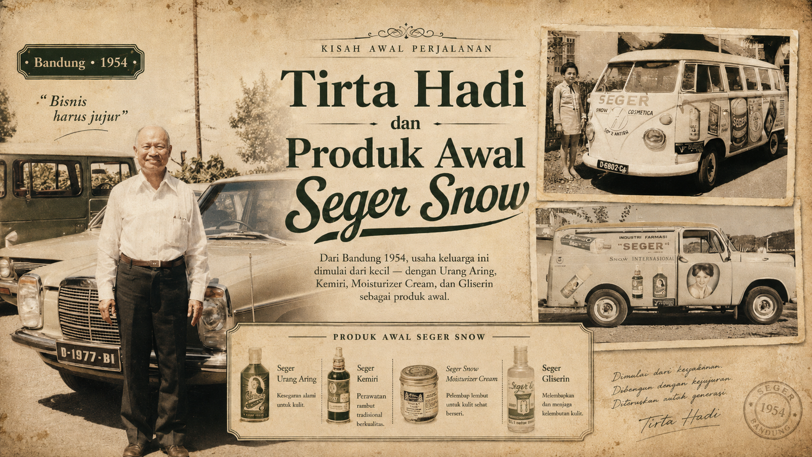 Tirta Hadi pendiri Seger Snow